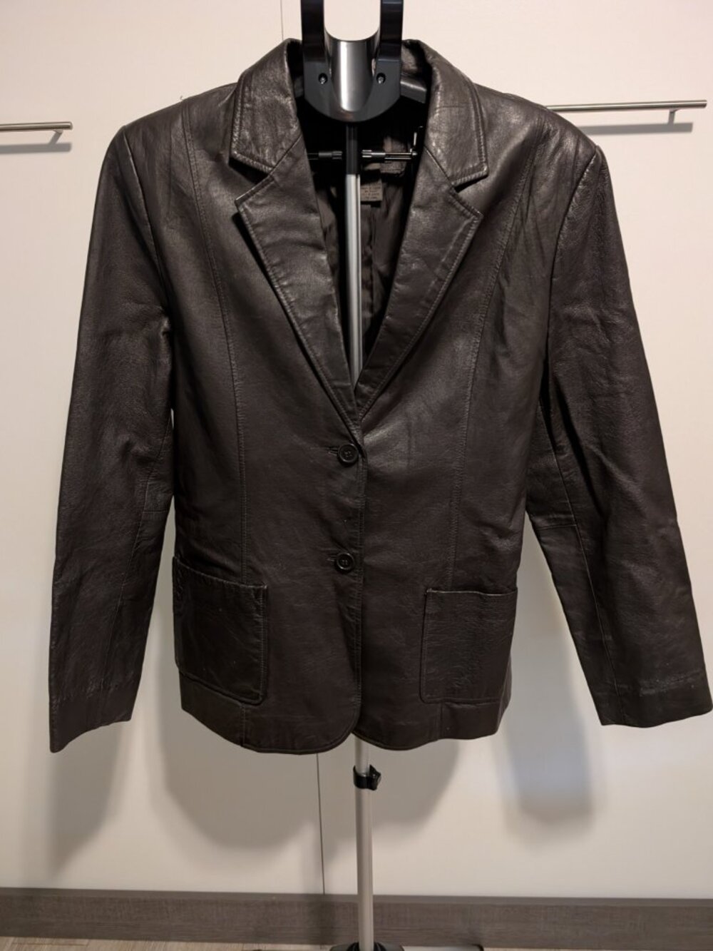 Vintage John Paul Richard Uniform Genuine Leather Blazer - 16